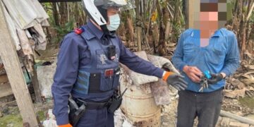 細心內埔警提醒老農保管好汽車鑰匙及財物避免遭竊