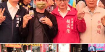 前鎮小港區議員李順進陪邁邁市長、賴瑞隆立委走春