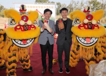 關廟射擊樂活運動館動土市長黃偉哲、李洋部長出席典禮，預計116年底完工