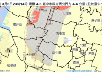 影音/臺中深夜地震原因 專家：2斷層正在累積能量