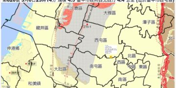 影音/臺中深夜地震原因 專家：2斷層正在累積能量