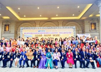 高雄市千禧國際同濟會陳育珠榮獲「傑出公益女同濟獎」