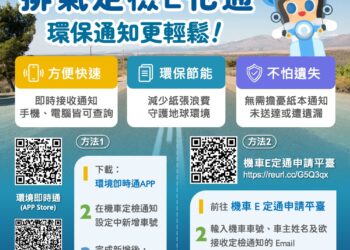機車定檢E化簡訊通知  管道多元更環保更便利