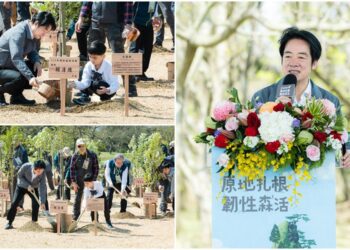 到桃園植樹　賴清德：為下一代創造更美好永續的家園