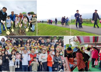 植樹月響應環境綠美化　逾1600民眾到五結溪濱公園健行植樹