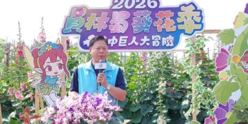 影音/2026員林蜀葵花季 近萬株的蜀葵花超過30種花色一次綻放