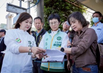 林岱樺、李雨庭攜手視察大寮交通! 強力爭取光華光明路口增設機車道,捍衛騎士路權