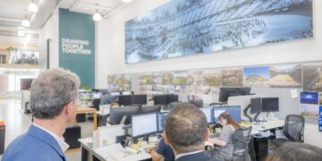 新北大巨蛋取經國際！侯友宜參訪 Populous 總部     汲取 MLB 球場設計經驗