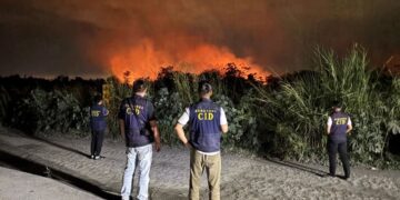 九如堤防火警疑人為縱火狩獵 里港警速查獲3嫌送辦