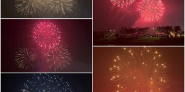 影音/600秒高空煙火秀超吸睛 冬山元宵花火節美甚！