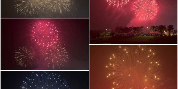 影音/600秒高空煙火秀超吸睛 冬山元宵花火節美甚！