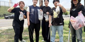 撿煙蒂小妹（加分）攜手　JCI高屏縣市區及DPP新住民部行動