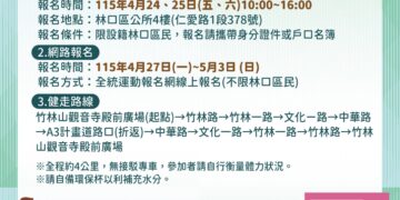 林口人動起來！5/16 祈福健走熱鬧登場     竹林山觀音寺加持、iPhone 17 抽回家