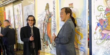 李登勝大師以藝術美學為創作主題 繪製畫作贈送主辦單位