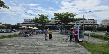 《美力花蓮．藝起共好》盛大開幕  鑄強國小師生創作《魚花處處開》