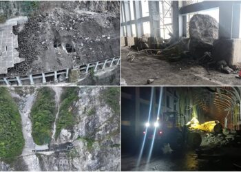 影音/巨石重創蘇花大清水明隧道 雖連夜搶通但採24小時監看警戒通行