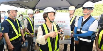 提升中彰通行便利性   王惠美視察臺中大肚-彰化和美跨河橋梁工程