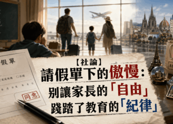 【社論】請假單下的傲慢：別讓家長的「自由」踐踏了教育的「紀律」