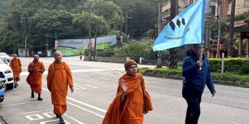 福智僧團月稱光明寺及福智傳心　以護持行動響應國際僧侶「為世界和平而走」