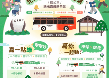 嘉義市主題式公車小旅行 揪團帶你玩出嘉義新日常