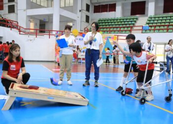 實現運動平權城市　嘉市「適應體育融合運動會」首創布袋球促進共融