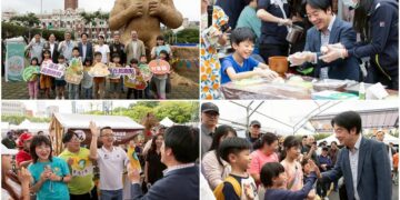 出席「凱道農玩節 Good R Good Day」　賴清德與小朋友製作麻糬