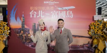 太陽富國航空首航台北  直飛免簽證熱帶天堂 搶灘 2027 APEC 旅遊商機