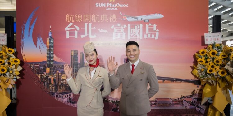 太陽富國航空首航台北  直飛免簽證熱帶天堂 搶灘 2027 APEC 旅遊商機