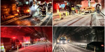 影音/蘇花新澳隧道火燒車 實施三波單線雙向輪放通行