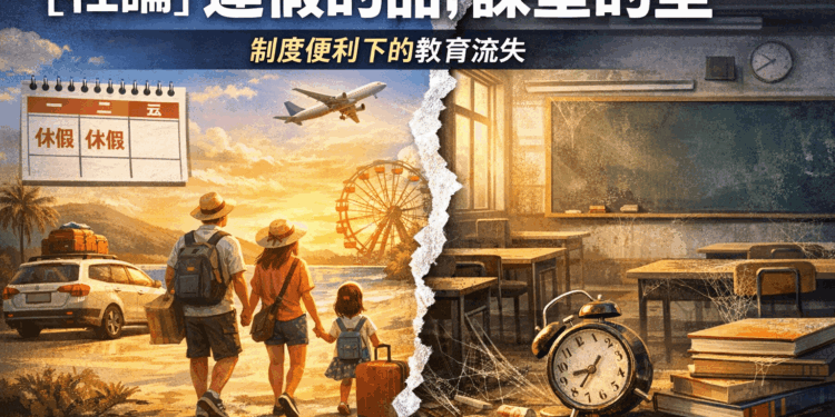 【社論】連假的甜，課堂的空：制度便利下的教育流失