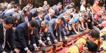 大甲媽祖駐駕新港奉天宮　祝壽大典萬人空巷