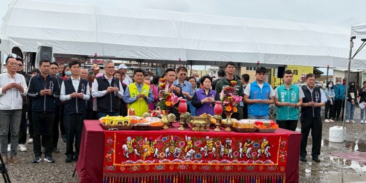 高美濕地「風帆陽光公廁」動工　預計270天後完工