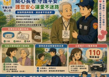 【人本、陪行、柔執】苓雅局民權所雄警沈冠儒＆林育成，暖心執法、護衛《迷途長者》返家