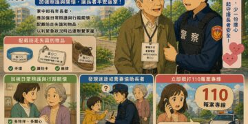 【人本、陪行、柔執】苓雅局民權所雄警沈冠儒＆林育成，暖心執法、護衛《迷途長者》返家