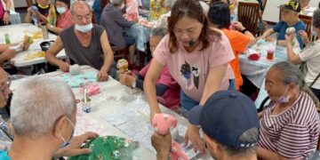 彰化榮家藝文與健身空間正式啟用　長輩手作艾草拍打棒樂活又療癒