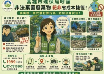 【嚴蒐證、零寬貸、快追清】高市環保局追查《高屏溪80噸舊衣棄置》案，函送橋頭地方檢察署偵辦