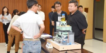 摘國際金獎技術落地苗栗！鍾東錦啟動再生瀝青 打造2027台灣燈會全台首座減碳示範場