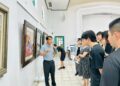 南一中退休數學老師杜瑞賢開畫展 舅舅潘麗水是國寶級畫家他從小便具天分