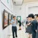 南一中退休數學老師杜瑞賢開畫展 舅舅潘麗水是國寶級畫家他從小便具天分