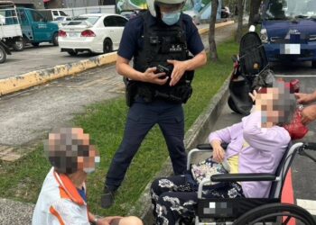 【機敏、即助、暖護】三民一分局雄警憑藉愛心手鍊，護衛《美都路中都濕地》迷途翁嫗平安返家