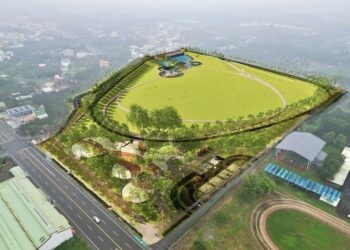 牛稠溪排水改善、滯洪池工程動土　防洪共融新綠地