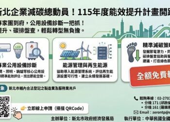 綠色轉型免煩惱！新北「減碳神隊友」專案啟動     提供改善建議與專案補助