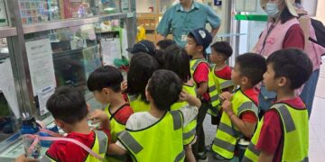 屏東復興非營利幼兒園參訪永安郵局 學習郵政知識滿載而歸