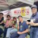 前鎮波麗士豔陽天挽袖做公益,捐血不忘反詐宣導