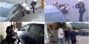 影音/攔查偽牌車遭衝撞 羅警連開11槍 24小時內逮1嫌