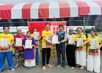 光復鄉弱勢不孤單　慈蓮二媽祖台北幫攜手魏嘉賢送暖