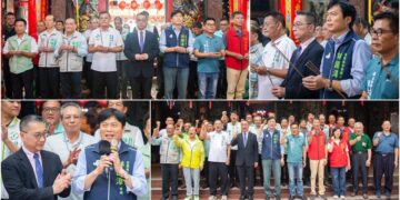 林國漳偕同徐國勇拜廟祈福 共促總預算儘速通過以利防汛救災