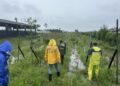 屏東豪雨成重災區  卓榮泰視察排水工程與農損