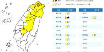 影音/對流雲系旺盛 11縣市豪雨特報