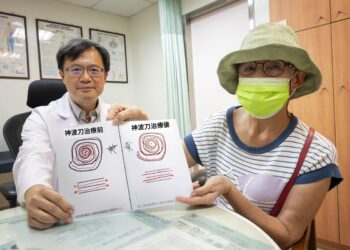 77歲婦人受原發性顫抖症困擾十年 彰基「神波刀」治療助其重拾生活自主權
